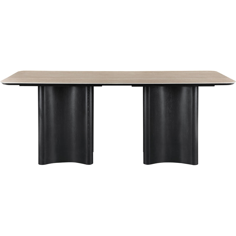 Meridian Corvina Black Oak Veneer Dining Table IMAGE 4
