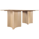 Meridian Corvina Natural Oak Veneer Dining Table IMAGE 3