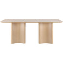 Meridian Corvina Natural Oak Veneer Dining Table IMAGE 4