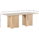 Meridian Corvina Natural Oak Veneer Dining Table IMAGE 6