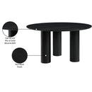 Meridian Colosseum Black Dining Table IMAGE 7