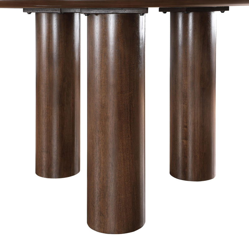 Meridian Colosseum Brown Dining Table IMAGE 3