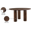 Meridian Colosseum Brown Dining Table IMAGE 7