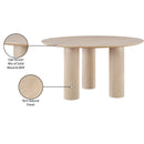 Meridian Colosseum Natural Dining Table IMAGE 7
