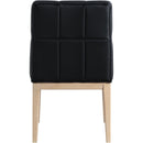 Meridian Adrian Black Vegan Leather Dining Side Chair IMAGE 5