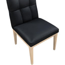 Meridian Adrian Black Vegan Leather Dining Side Chair IMAGE 7