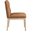 Meridian Adrian Cognac Vegan Leather Dining Side Chair IMAGE 4