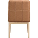 Meridian Adrian Cognac Vegan Leather Dining Side Chair IMAGE 5