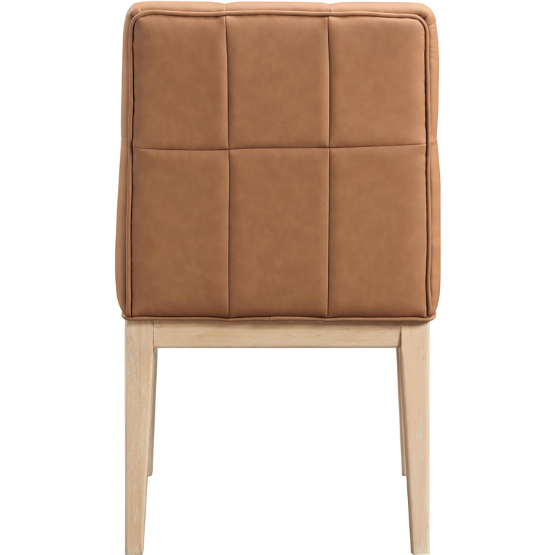 Meridian Adrian Cognac Vegan Leather Dining Side Chair IMAGE 5