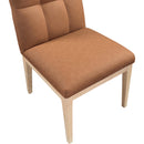 Meridian Adrian Cognac Vegan Leather Dining Side Chair IMAGE 7