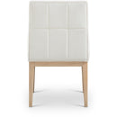 Meridian Adrian Cream Vegan Leather Dining Side Chair IMAGE 9