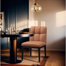 Meridian Adrian Cognac Vegan Leather Dining Side Chair IMAGE 2