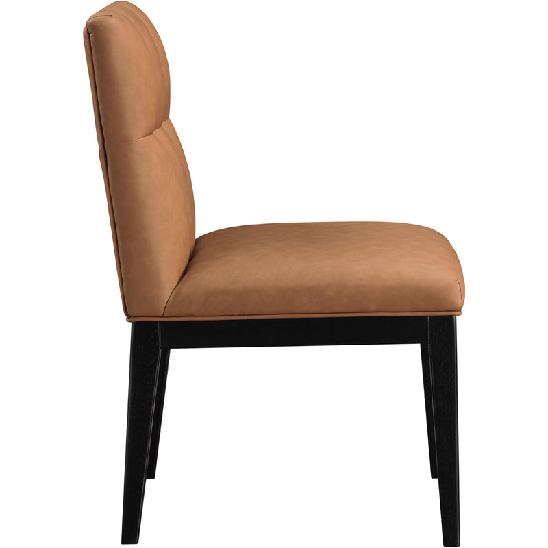 Meridian Adrian Cognac Vegan Leather Dining Side Chair IMAGE 4