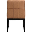 Meridian Adrian Cognac Vegan Leather Dining Side Chair IMAGE 5