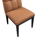 Meridian Adrian Cognac Vegan Leather Dining Side Chair IMAGE 7