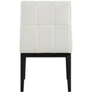 Meridian Adrian Cream Vegan Leather Dining Side Chair IMAGE 5