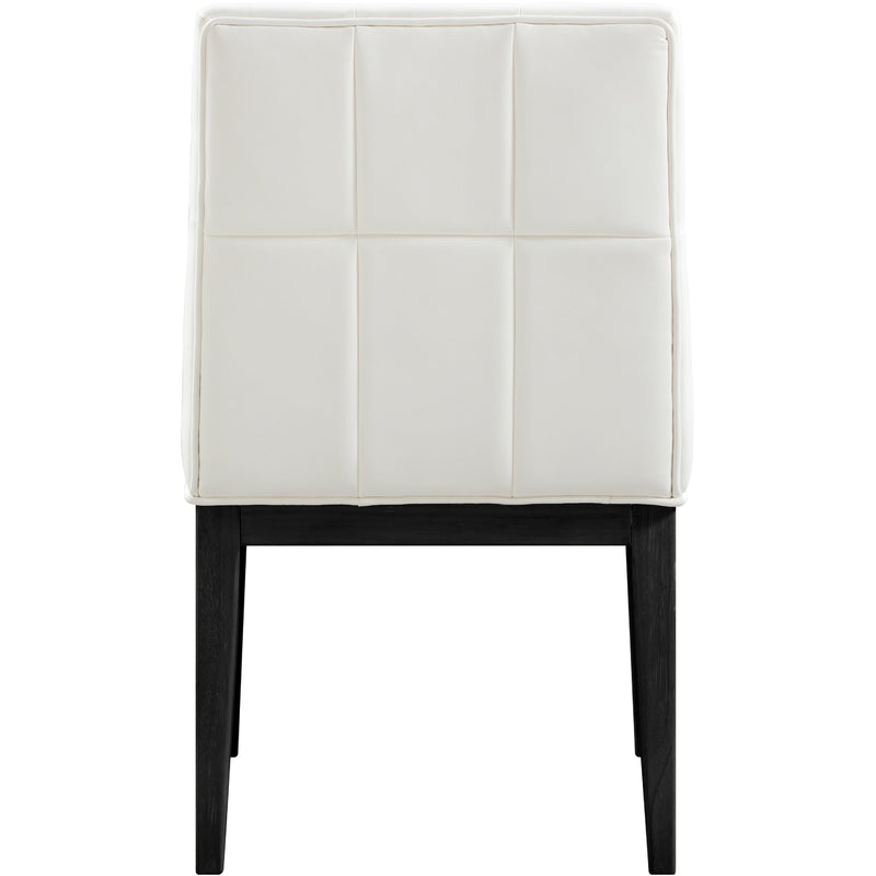 Meridian Adrian Cream Vegan Leather Dining Side Chair IMAGE 5