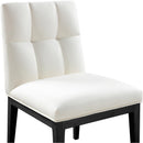 Meridian Adrian Cream Vegan Leather Dining Side Chair IMAGE 6