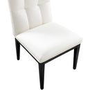 Meridian Adrian Cream Vegan Leather Dining Side Chair IMAGE 7