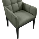 Meridian Adrian Green Vegan Leather Dining Arm Chair IMAGE 7