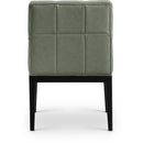 Meridian Adrian Green Vegan Leather Dining Arm Chair IMAGE 9