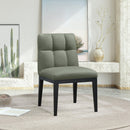 Meridian Adrian Green Vegan Leather Dining Side Chair IMAGE 2