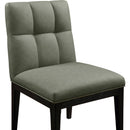 Meridian Adrian Green Vegan Leather Dining Side Chair IMAGE 6