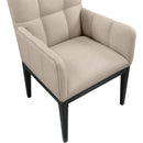 Meridian Adrian Taupe Vegan Leather Dining Arm Chair IMAGE 7
