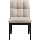 Meridian Adrian Taupe Vegan Leather Dining Side Chair IMAGE 3