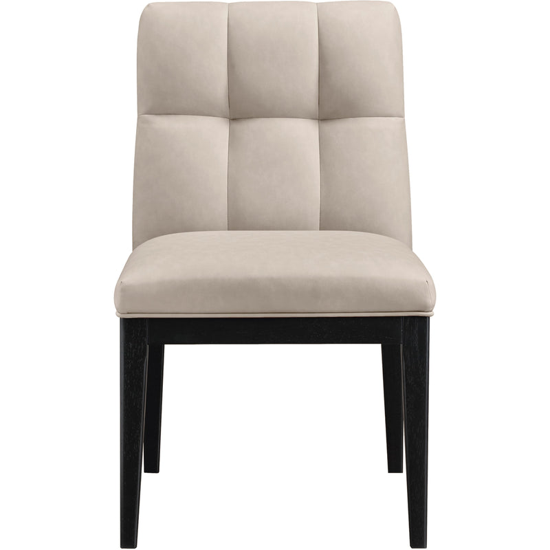 Meridian Adrian Taupe Vegan Leather Dining Side Chair IMAGE 3