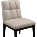 Meridian Adrian Taupe Vegan Leather Dining Side Chair IMAGE 6