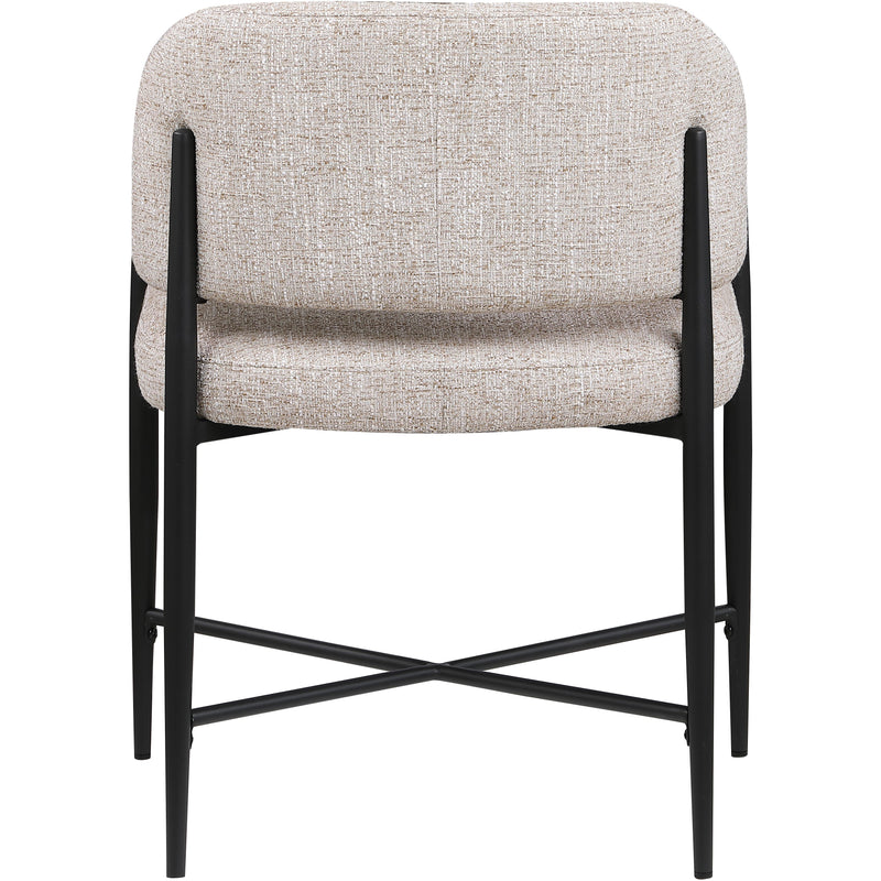 Meridian Dame Beige Fabric Dining Chair IMAGE 5