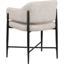Meridian Dame Beige Fabric Dining Chair IMAGE 6