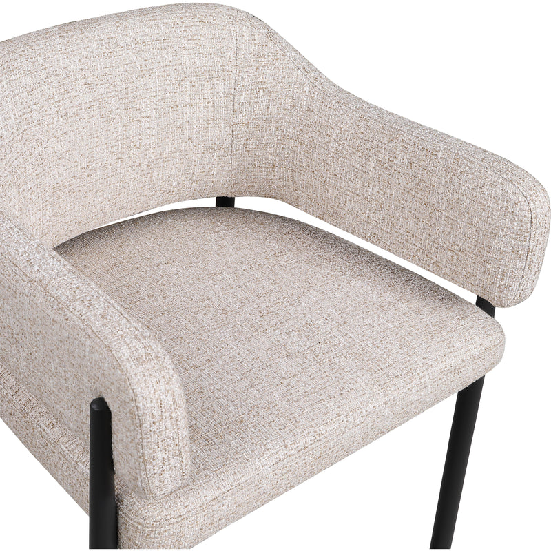 Meridian Dame Beige Fabric Dining Chair IMAGE 7