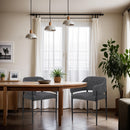 Meridian Dame Black Fabric Dining Chair IMAGE 2