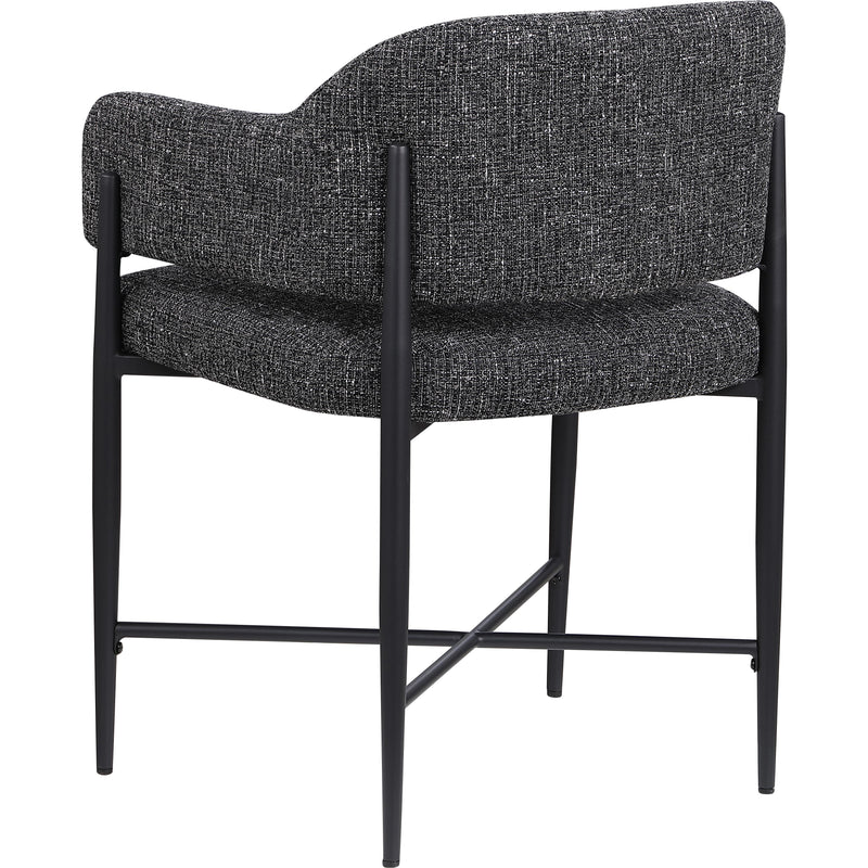 Meridian Dame Black Fabric Dining Chair IMAGE 6