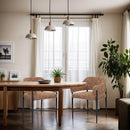 Meridian Dame Cognac Fabric Dining Chair IMAGE 2