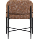 Meridian Dame Cognac Fabric Dining Chair IMAGE 5