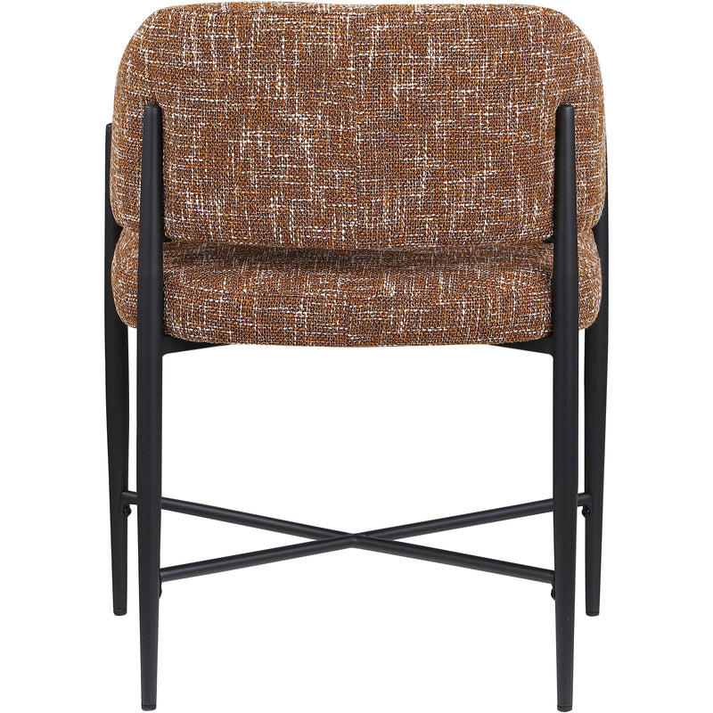 Meridian Dame Cognac Fabric Dining Chair IMAGE 5