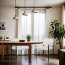 Meridian Dame Cream Fabric Dining Chair IMAGE 2