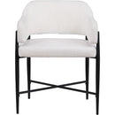 Meridian Dame Cream Fabric Dining Chair IMAGE 3