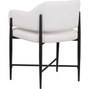 Meridian Dame Cream Fabric Dining Chair IMAGE 6