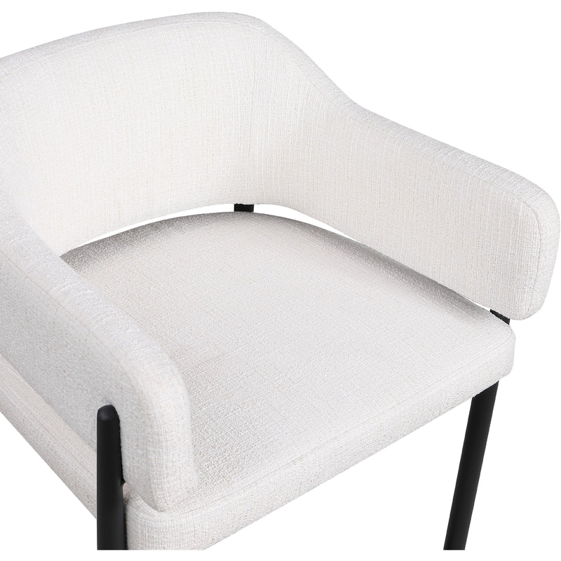 Meridian Dame Cream Fabric Dining Chair IMAGE 7