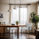 Meridian Dame Grey Fabric Dining Chair IMAGE 2