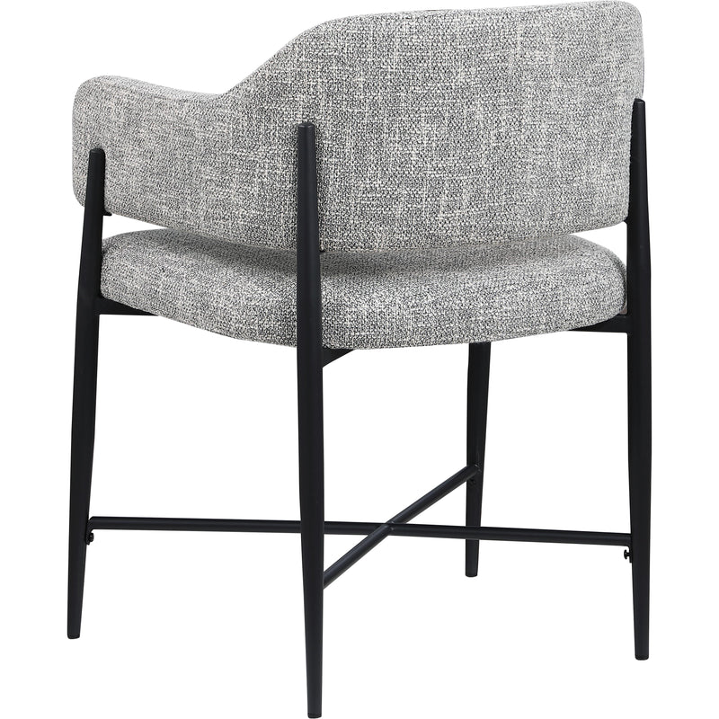 Meridian Dame Grey Fabric Dining Chair IMAGE 6