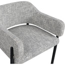 Meridian Dame Grey Fabric Dining Chair IMAGE 7