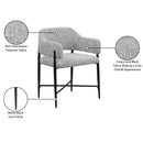Meridian Dame Grey Fabric Dining Chair IMAGE 9
