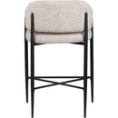 Meridian Dame Beige Fabric Counter Stool IMAGE 5
