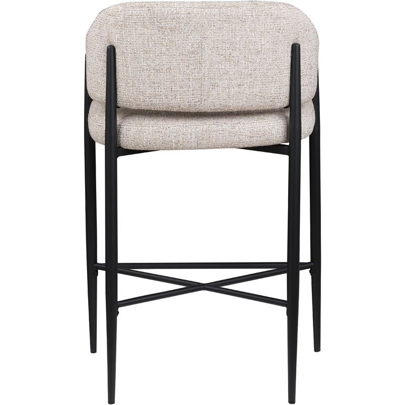 Meridian Dame Beige Fabric Counter Stool IMAGE 5