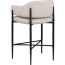 Meridian Dame Beige Fabric Counter Stool IMAGE 6